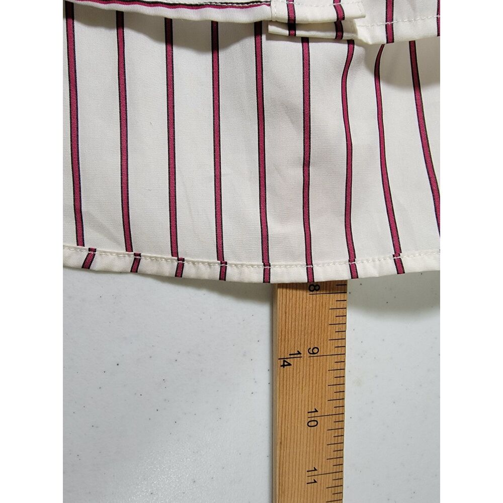 Lauren Ralph Lauren Men's Red & White Extra Long Striped Shirt - XL - Picture 4 of 9